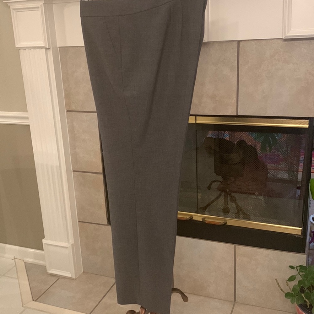 NWT J. CREW BI STRETCH HEATHER GRAY PANTS SIZE 12